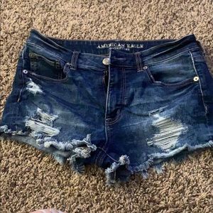 American Eagle Super stretch shorts destroyed